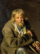Ivan Kramskoi, Old man with a crutch,